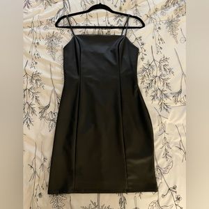 Windsor Form fitting leather dress
